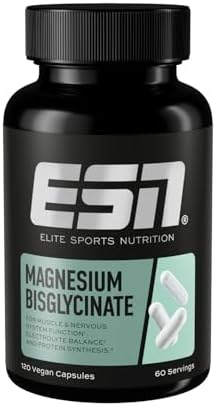 ESN Magnesium Kapseln, 120 Stück, 300 mg pro Portion - Hohe Bioverfügbarkeit für Energie und Wohlbefinden - Made in Germ