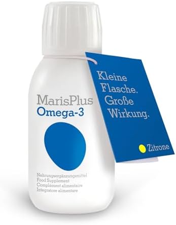 Omega-3 Fischöl flüssig - Zitronen Geschmack - Hochdosiert mit |600 mg DHA & EPA - 100% rein, ohne Zusatzstoffe - perfek