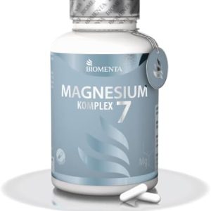 BIOMENTA Magnesium 7 Komplex - 7 hochwertige Quellen für mehr Energie - 185 Kapseln für optimalen Alltag