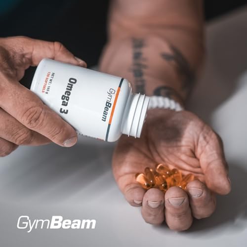 GymBeam Omega 3 Kapseln - Hochdosierte 2000 mg pro Tag, mit 18% EPA & 12% DHA, für Ihr Immunsystem (240 Kapseln)