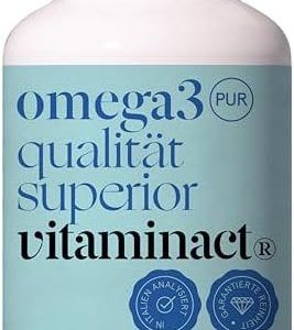 Omega 3 Kapseln von - Hochdosiert mit 2000 mg reinem Fischöl, 600 mg EPA/DHA, ideal für Gesundheit und Wohlbefinden.