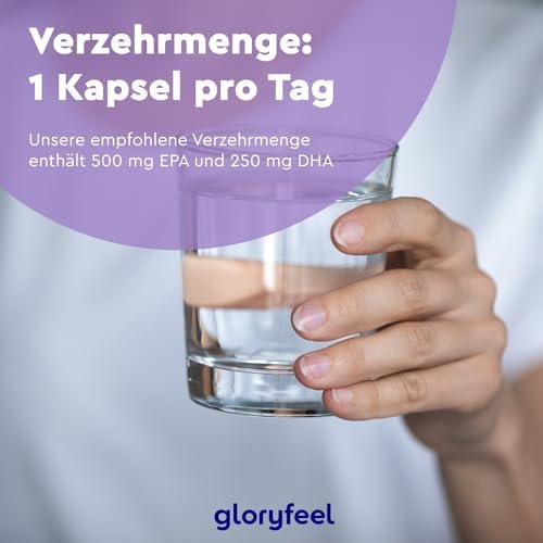 Premium Omega 3 Kapseln - 4-fache Stärke mit 75% EPA/DHA - Nachhaltiger Fischfang, Laborgeprüft für beste Qualität in De