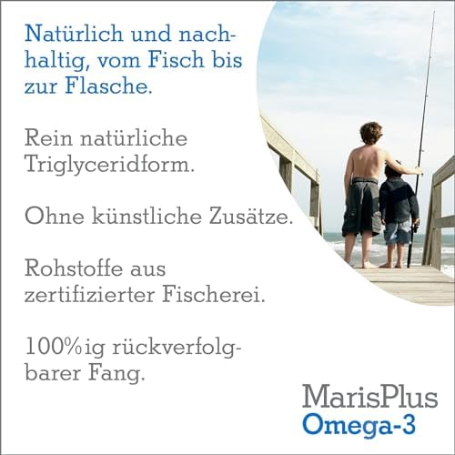 Omega-3 Fischöl flüssig - Zitronen Geschmack - Hochdosiert mit |600 mg DHA & EPA - 100% rein, ohne Zusatzstoffe - perfek