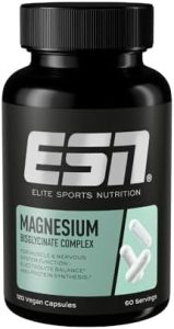 ESN Magnesium Kapseln, 120 Stück, 300 mg pro Portion - Hohe Bioverfügbarkeit für Energie und Wohlbefinden - Made in Germ