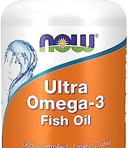 Now Foods Ultra Omega-3 Kapseln (EPA & DHA) - Laborgeprüft, Glutenfrei, Ideal für die tägliche Gesundheit!