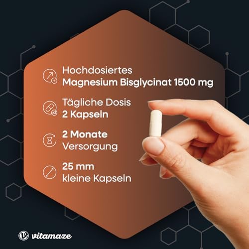 Magnesium Komplex – 350 mg hochwertiges Magnesium für 24h Depot-Effekt, 180 vegane Tabletten, ohne Zusatzstoffe, Made in