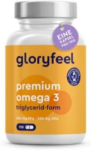 Premium Omega 3 Kapseln - 4-fache Stärke mit 75% EPA/DHA - Nachhaltiger Fischfang, Laborgeprüft für beste Qualität in De