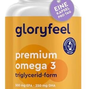 Premium Omega 3 Kapseln - 4-fache Stärke mit 75% EPA/DHA - Nachhaltiger Fischfang, Laborgeprüft für beste Qualität in De