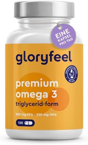Premium Omega 3 Kapseln - 4-fache Stärke mit 75% EPA/DHA - Nachhaltiger Fischfang, Laborgeprüft für beste Qualität in De