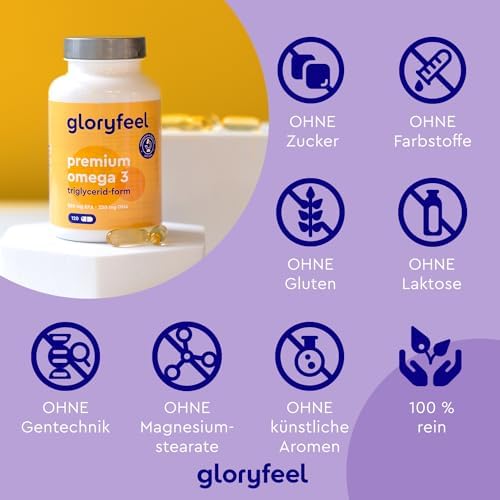 Premium Omega 3 Kapseln - 4-fache Stärke mit 75% EPA/DHA - Nachhaltiger Fischfang, Laborgeprüft für beste Qualität in De