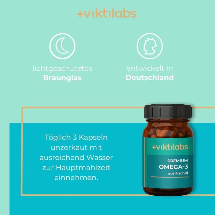 Premium Omega-3 Fischöl Kapseln – Hochkonzentriert für beste Gesundheit – Frisch aus Norwegen & ohne fischigen Geschmack