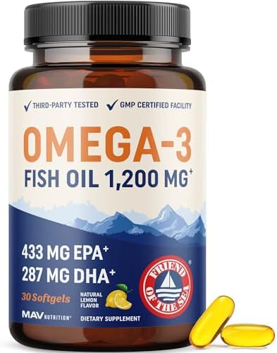 Dreifach Starkes Omega-3 Fischöl 3600 mg – Essenzielle Fettsäuren für Herz und Gehirn, 120 Ct Premium Qualität