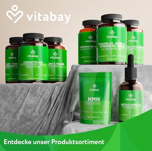 Vitabay Omega 3 Kapseln - hochdosiert mit 2000 mg Algenöl - 180 vegane Kapseln für eine gesunde Lebensweise – Laborgeprü
