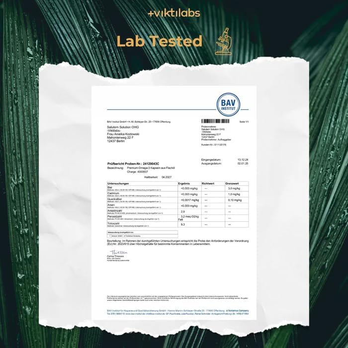 Premium Omega-3 Fischöl Kapseln – Hochkonzentriert für beste Gesundheit – Frisch aus Norwegen & ohne fischigen Geschmack