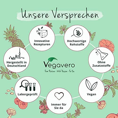 Vegavero Magnesium Komplex 375 mg | 4 bioaktive Formen für optimale Vitalität | Vegan & Zusatzfrei | 180 Kapseln