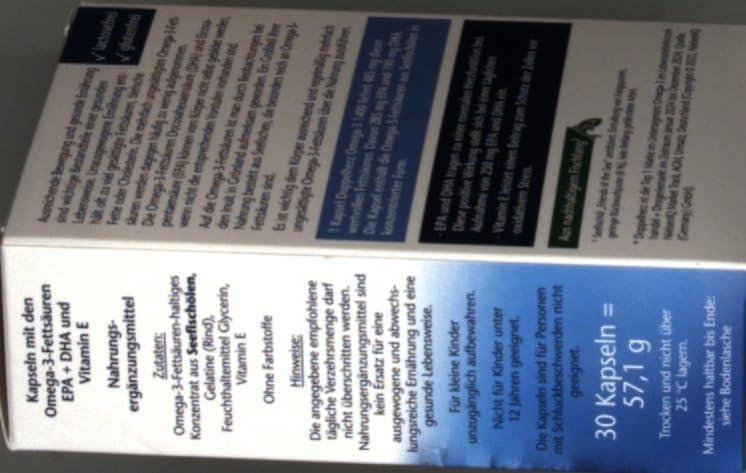 Doppelherz Omega-3 1400 mg Kapseln - Hochdosiertes Konzentrat mit Vitamin E für Herzgesundheit - 90 Stück