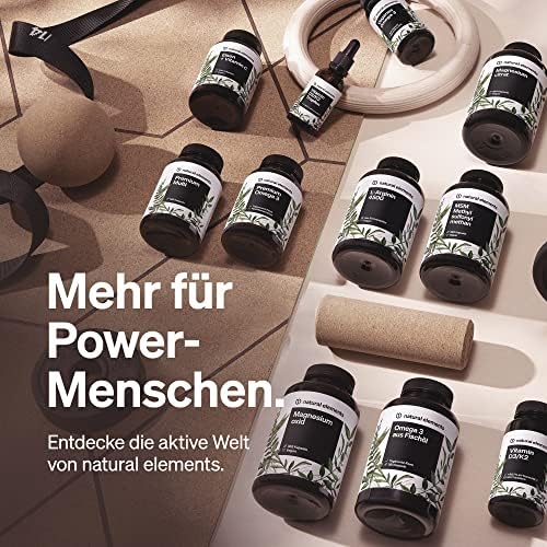 Natural Elements Magnesium Komplex - 400mg hochdosiert, vegan & laborgeprüft für optimale Gesundheit