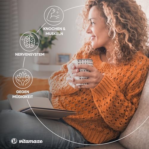 Magnesium Komplex – 350 mg hochwertiges Magnesium für 24h Depot-Effekt, 180 vegane Tabletten, ohne Zusatzstoffe, Made in