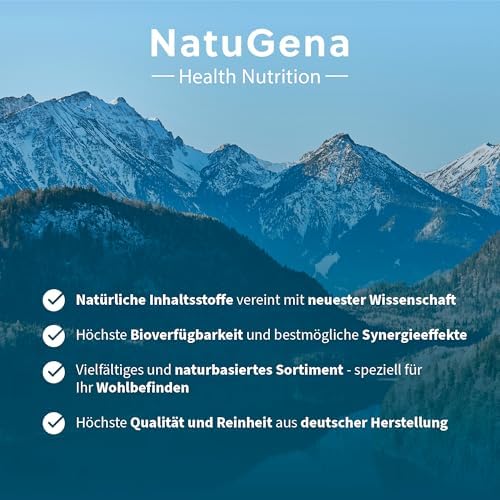 NatuGena Magnesium 7+1 Kapseln – Hochwertiger Magnesium-Komplex für Elektrolytgleichgewicht, 90 Stück für 30 Tage